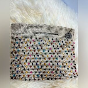 The Sak Crochet Beaded Crossbody/ Clutch Hand Beaded made in Bali